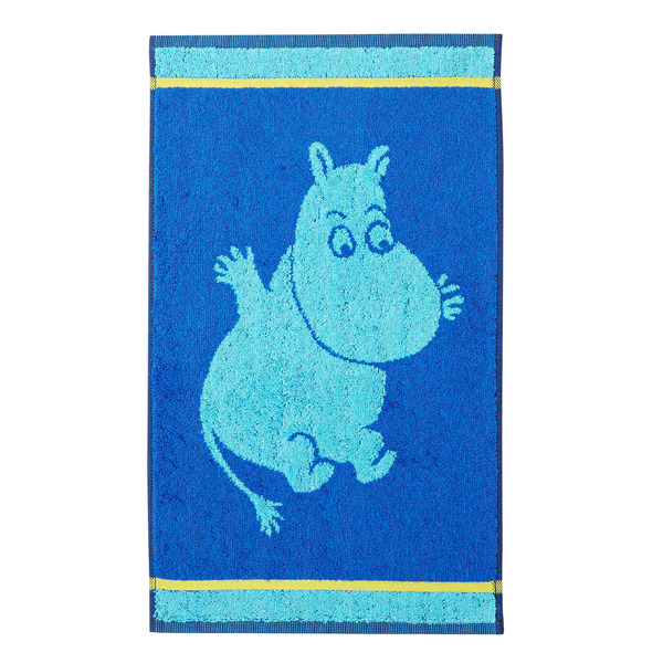 niebieski ręcznik Muminem 30x50