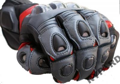 RĘKAWICE MOTOCYKLOWE SKÓRZANE CARBON/KEVLAR GORZÓW