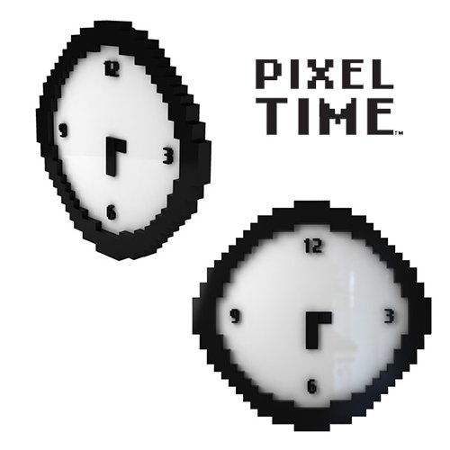 Pixelowy zegar na sciane