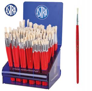 ASTRA PĘDZEL Z NATURALNEGO WŁOSIA OKRĄGŁY - każdy numerek