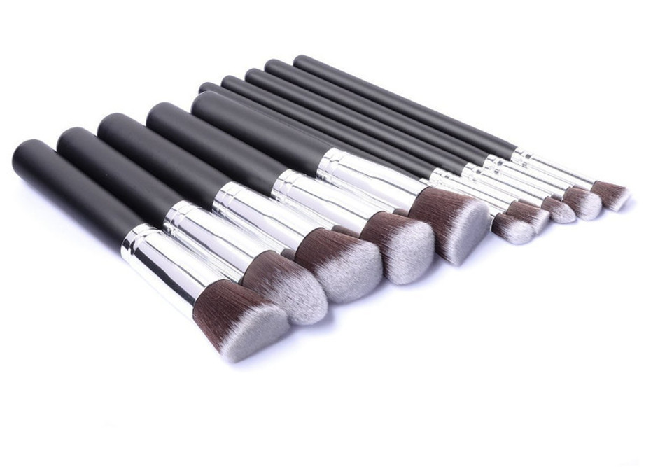 2015 High Professional Women Practical Cosmetics Brush Soft Cosmetic Makeup Brushes Toiletry 10 Pcs/set