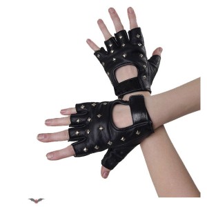 Skórzane rękawiczki bez palców