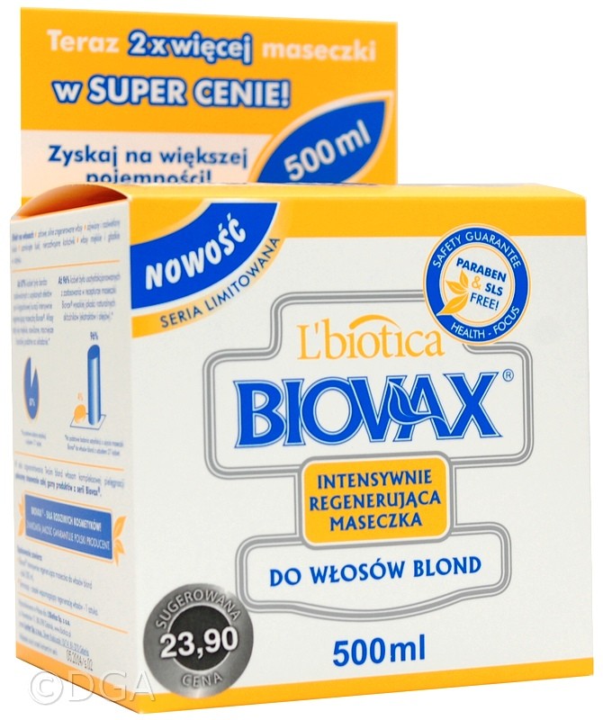 maska do włosów blond biovax 