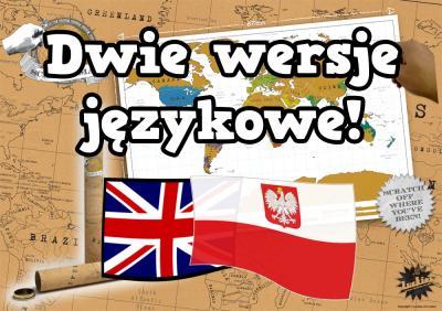 MAPA ŚWIATA ZDRAPKA! PREZENT PODRÓŻNIKA + EUROPA