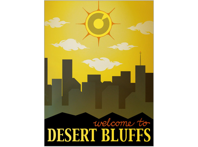 Desert Bluffs Poster 