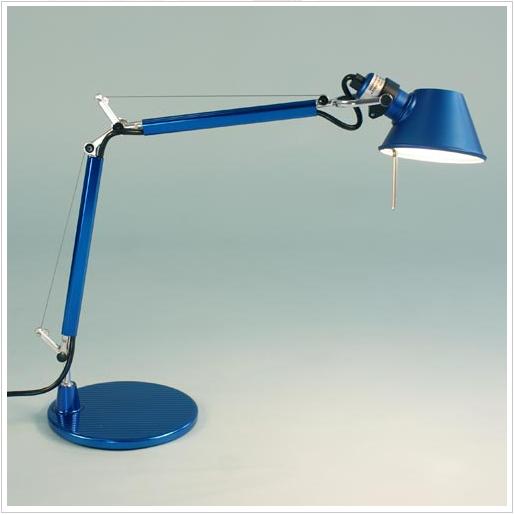 Lampa stołowa A011850 Artemide Tolomeo micro anodyzowany niebieski 