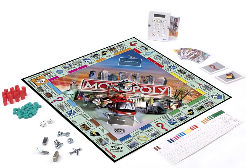 Monopoly Tu i Teraz Banking - gra planszowa - Merlin.pl