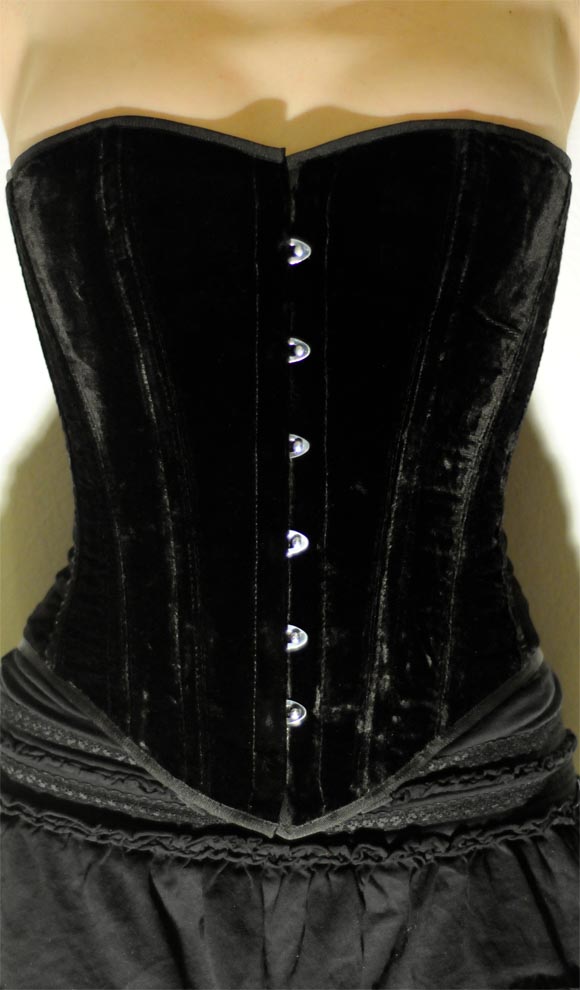 Classic Velvet Overbust Corset