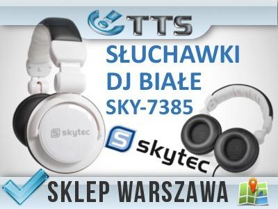 Białe słuchawki DJ SKY-7385