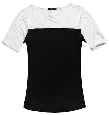 koszulka biało-czarna