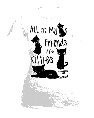 koszulka Emily The Strange - All My Friend Are Kitties