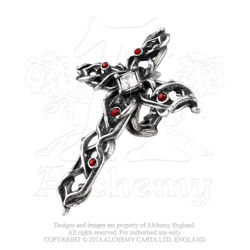 Alchemy Gothic, pierścień THORNY CROSS