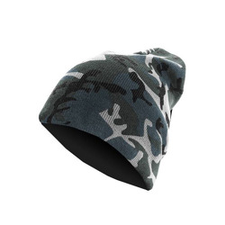 czapka zimowa MASTERDIS - BEANIE CAMO FLAP grey camo/charcoal