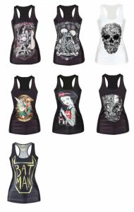 KOSZULKA BOKSERKA TOP print Batman Czacha nadruk