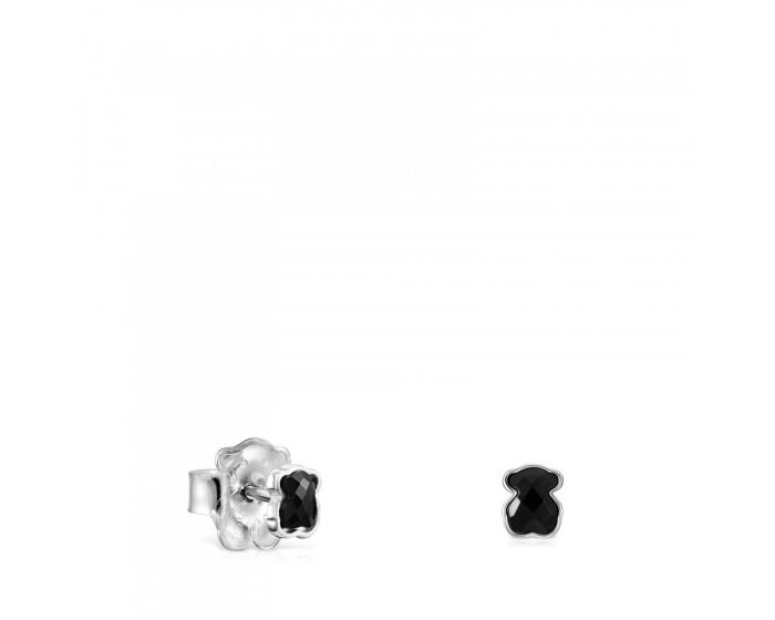 Kolczyki TOUS MINI ONIX SILVER Czarne
