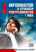 Informator o studiach podyplomowych i MBA 2012/2013     
