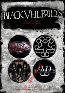 Przypinki licencja BLACK VEIL BRIDES  wzór 1