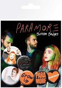 Paramore Logos - przypinki