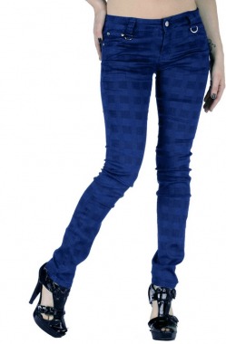 spodnie damskie BLUE GRID 