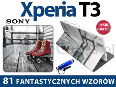 Sony Xperia T3 | Fantastic Flex Book ETUI + RYSIK