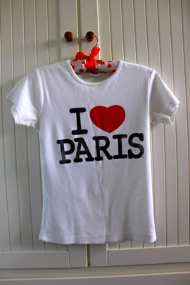 Koszulka z Napisem I love Paris
