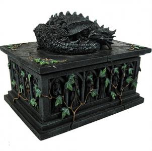 Smoczy sarkofag - pudełko smok fantasy gothic