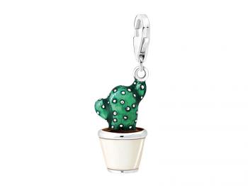 Zawieszka srebrana charms-kaktus