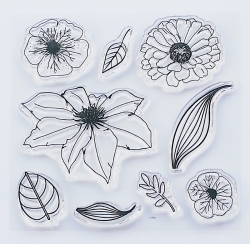 Stemple akrylowe Flowers