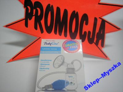 LAKTATOR RĘCZNY BABYONO BUTELKA SMOCZEK + WKŁADKI