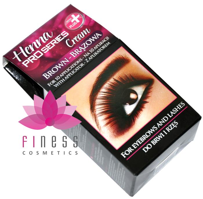 brązowa henna do brwi 