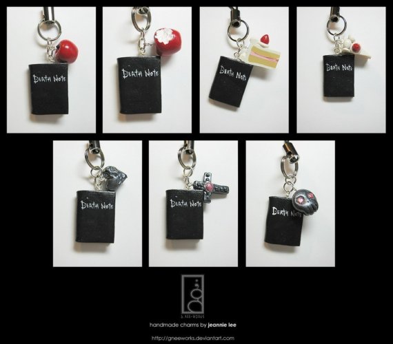 Death Note Notebook Charms