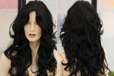 Peruka PL 682-01 CZARNA 70 cm