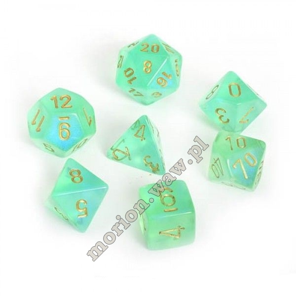kości chessex borealis light green/gold