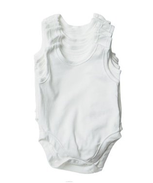 Mothercare Plain White Bodysuits - 3pk (18-24 months)