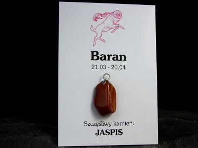 JASPIS-WISIOREK-ZNAK ZODIAKU BARAN - d4123