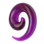 Akrylowe fioletowe spiralki 8mm