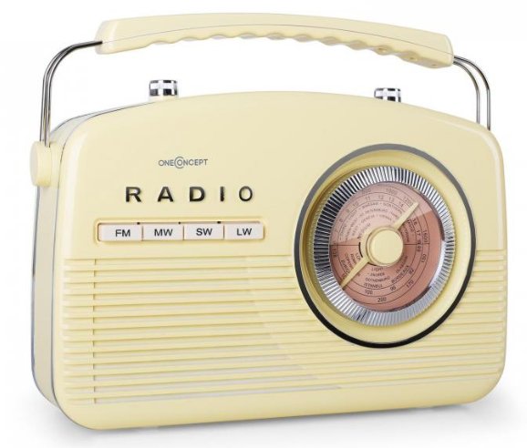 Okazja radio retro walizka FM AM SW MW OneConcept
