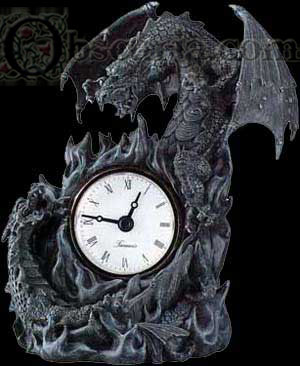 Fighting Dragons Clock