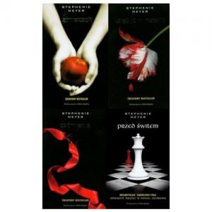 SAGA ZMIERZCH 4 części NOWE twarda oprawa MEYER