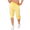 Kani Ladies Baggy Capri sweatpant yellow