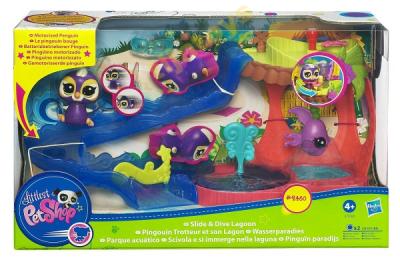 LITTLEST PET SHOP PARK WODNY + chodzący pingwin