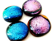 Dichroic Fused Glass 4 Caboshons