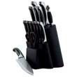 Viners Naxos 14 Piece Knife Block Set - Black