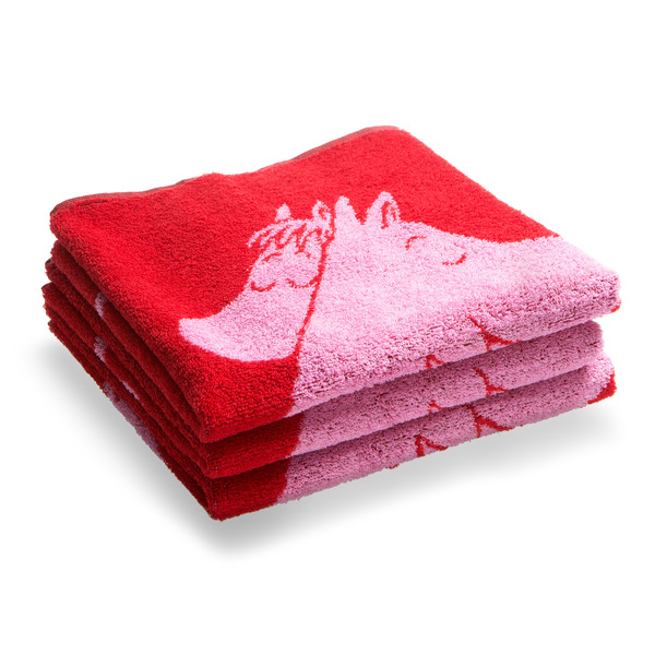 różowy ręcznik Muminki 50x70