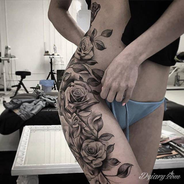 Tatuaż róże 