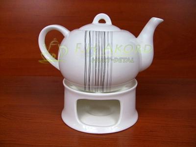 CZAJNIK DZBANEK SILVER Z PODGRZEWACZEM IMBRYK