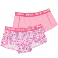 Zaccini Flower 2-pack lady boxers baby pink