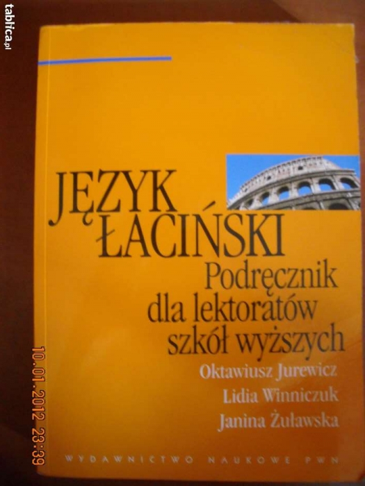 Język łaciński. Podręcznik dla lektoratów szkół wyższych