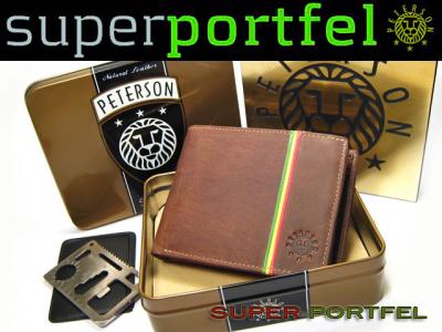 PETERSON Free Adam RASTA JAMAICA portfel męski +S