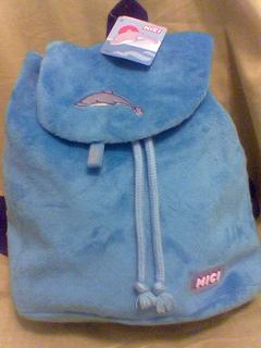 Niebieski plecak firmy NICI z delfinkiem z kolekcji ''Delfin''